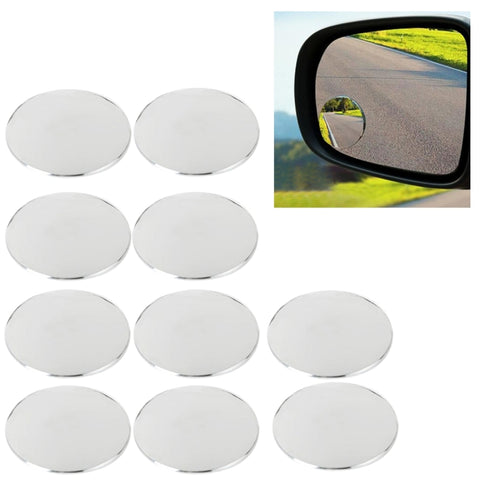 Specchietto grandangolare per punto cieco dell'auto da 10 pezzi, diametro: 5,5 cm, 10 PCS 5.5cm Specchietto retrovisore grandangolare