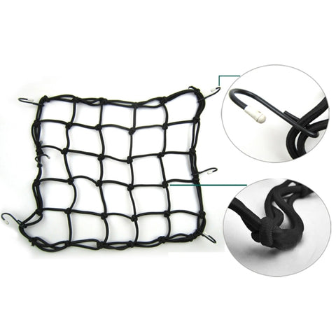Filet en nylon pour moto avec 6 bandes, dimensions: 30×30 cm, Nylon Fix Net