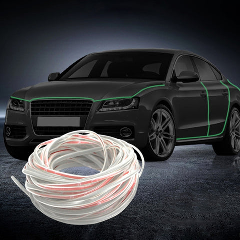 Striscia decorativa per guarnizioni per porte e finestre in PVC luminoso da 5 m per auto, 5m PVC lumineux