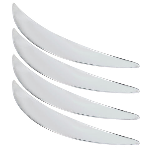 4 strisce adesive protettive per paraurti in plastica per auto universali per auto (argento), JM-330 4 PCS - Novalix Store