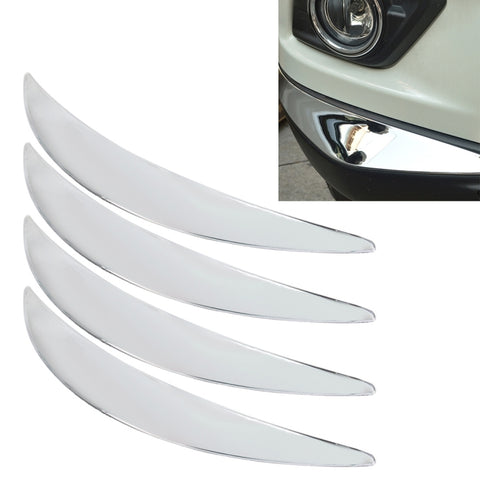4 strisce adesive protettive per paraurti in plastica per auto universali per auto (argento), JM-330 4 PCS - Novalix Store