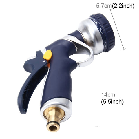 Pistolet à eau pour jardin à 8 fonctions Pistolet à eau multifonction Pistolet à eau pour jardin Pistolet pour l'irrigation Ugelli pour tuyaux réglables Pistolet à eau pour jardin à 8 modèles, 8 Pattern