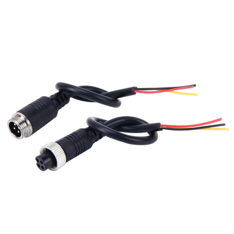Cavité pour l'alimentation vidéo à 4 broches mâle et femelle par moniteur pour voiture à 2 personnes, longueur : 22 cm, 1 en 1