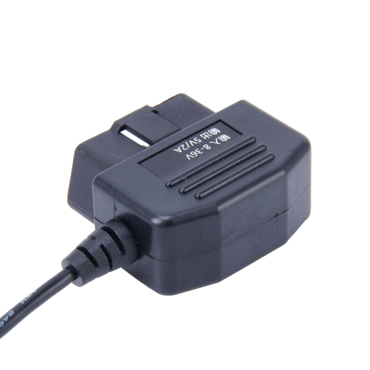 OBDII 16Pin Charging Cable for GPS and Tablet - 3.4m Length
