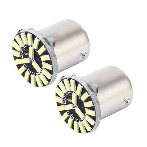 2 PZ 1156/BA15S 1W 50 LM 6000K Luce di rotazione automatica per auto con 19 lampade LED SMD-4014, DC 12V, 1156/BA15S 1W - Novalix Store