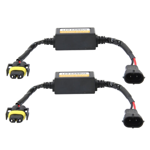 2 PZ H11/H8/H9/H16/5202 Auto Auto LED Faro Canbus Avvertimento Decodificatore Senza Errori Adattatore per DC 9-16 V/20 W-40 W, H11/H8/H9/H16/5202 - Novalix Store