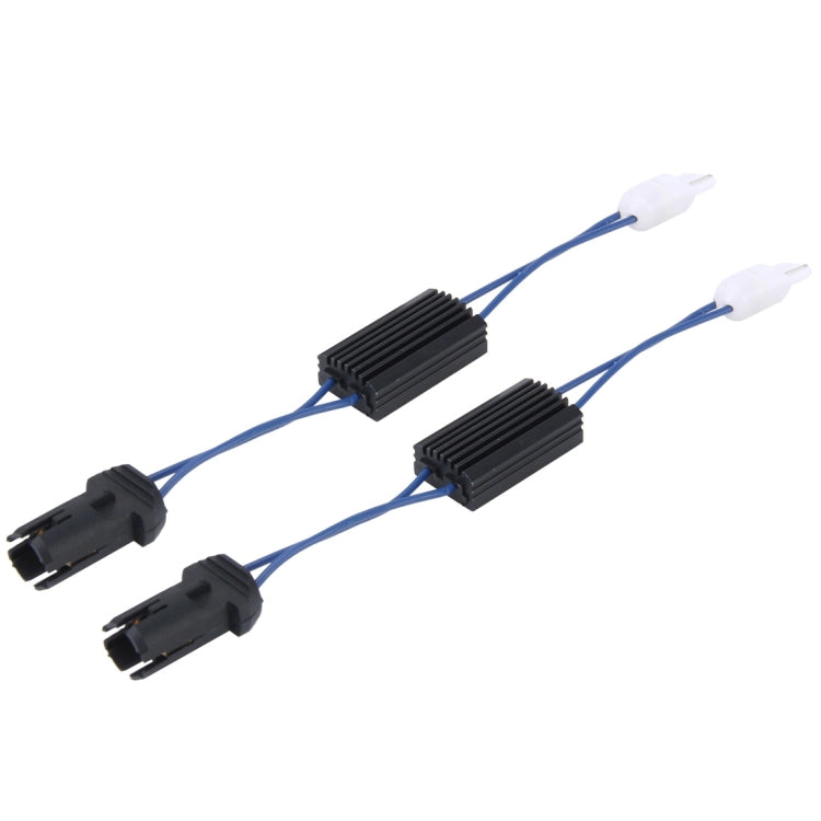 2 PCS T10 Car Auto Clearance Light Warning Error-free Decoder Adapter for DC 12V/3W, T10