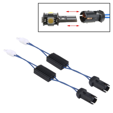 Adattatore decodificatore senza errori di avviso luce di sicurezza per auto T10 da 2 pezzi per DC 12V/3W, T10