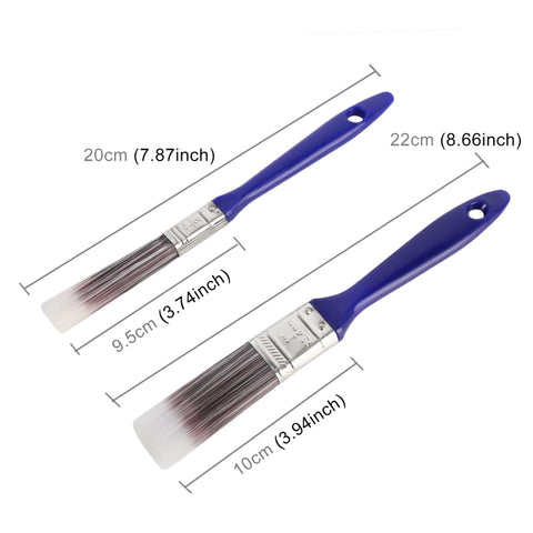 Pennello pulito per capelli in nylon da 2 pezzi per vernice da cucina per giardino auto, 2pcs Nylon Hair Drawing Brush