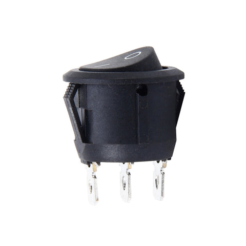 Pulsante OFF-ON avec cappuccio rotondo a 3 pin universale per auto fai-da-te, 3 Pin