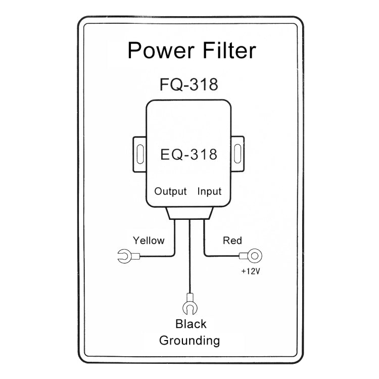 Car Stereo Power Wire Noise Filter Suppressor - FQ-318