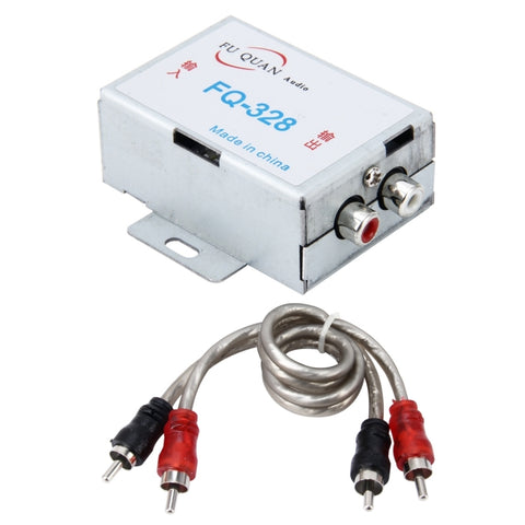 FQ-328 Filtre anti-rumeur audio pour amplificateur RCA pour auto de 3,5 mm, FQ-328