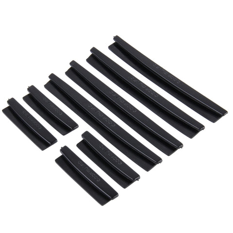 FR JG-031 8 PZ Adesivi in gomma per protezioni bordi porte laterali auto, Black, Transparent, White