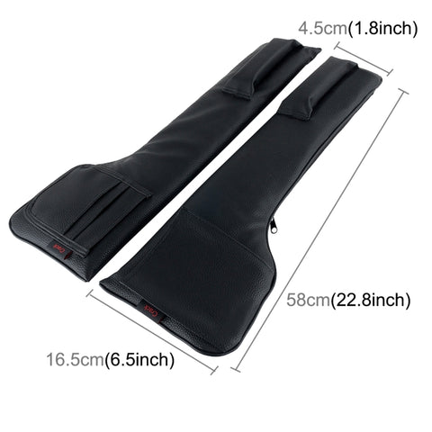 Una Coppia di Catcher per Seggiolino Auto Universal Gap Console di Reempimento del Sedile Tasca Laterale Organizer Catcher Borse di Stoccaggio per Fessure del Sedile a Prova di Perdite, Siège Anti Tampon Pad 1, Siège Anti Tampon Pad 2