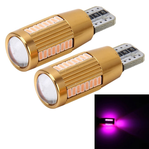2 luci di ingombro per auto a corrente costante T10 2W 180 LM 5500K con 38 lampade SMD-3014, DC 12-16V, 38 SMD-3014 Lamps, T10+2W Blue Light