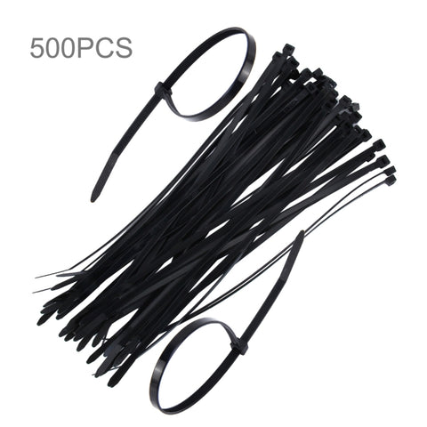 500 fascette in nylon da 5 mm x 250 mm, 5mm*250mm Black, 5mm*250mm White
