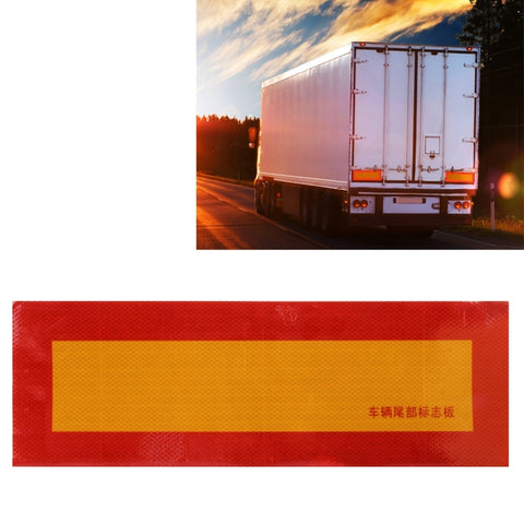 Adesivo per segnale di avvertimento posteriore in alluminio per auto da 55 cm × 19 cm per camion e furgone, 55cm × 19cm