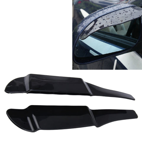 Piastra deflettore antipioggia per specchietto retrovisore retrovisore en gomma universale per auto da 2 pezzi, Rain Baffle Plat