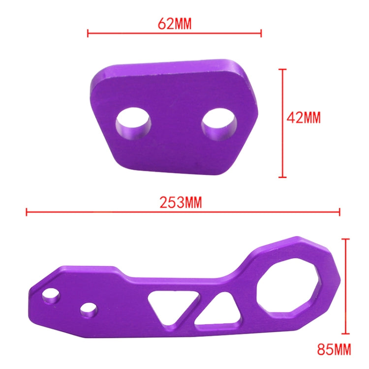 Aluminum Alloy Rear Tow Towing Hook Trailer Ring for Universal Car Auto with 2 x Screw Holes
