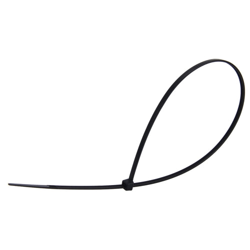 500 Pack 4mm x 300mm Black Nylon Cable Ties for Organization