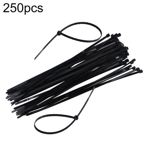 Fascette in nylon da 250 pezzi/confezione da 5 mm x 300 mm, 5mm*300mm Black, 5mm*300mm White