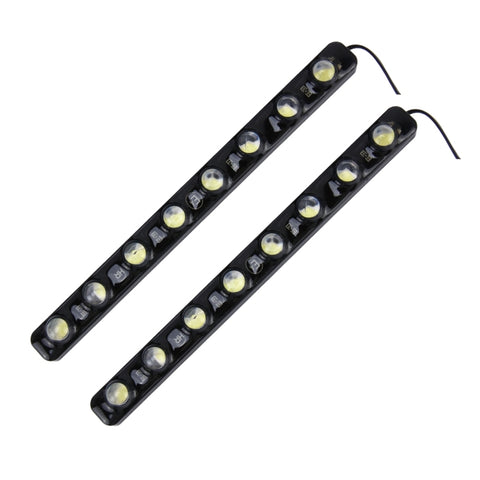 2 luci di marcia diurna DRL da 8 W 240 LM 6000 K con 8 lampade SMD-5050, CC 12 V, 8W - Novalix Store
