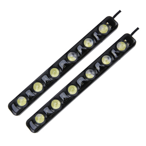 2 luci di marcia diurna DRL da 6 W 180 LM 6000 K con 6 lampade SMD-5050, CC 12 V, 6W - Novalix Store