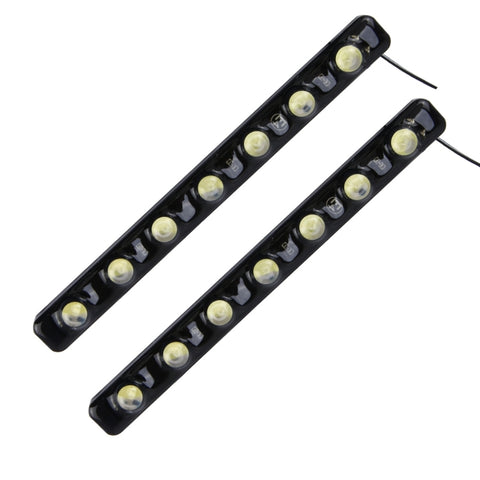 2 luci di marcia diurna DRL da 7 W 210 LM 6000 K con 7 lampade SMD-5050, CC 12 V, 7W - Novalix Store
