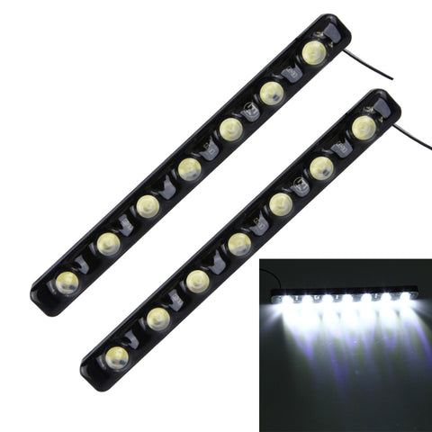2 luci di marcia diurna DRL da 7 W 210 LM 6000 K con 7 lampade SMD-5050, CC 12 V, 7W - Novalix Store