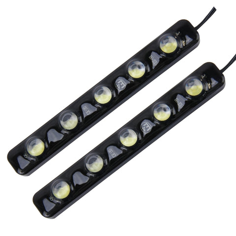 2 luci di marcia diurna DRL da 5 W 150 LM 6000 K con 5 lampade SMD-5050, CC 12 V, 5W - Novalix Store
