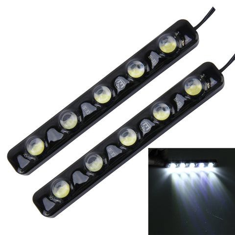 2 luci di marcia diurna DRL da 5 W 150 LM 6000 K con 5 lampade SMD-5050, CC 12 V, 5W - Novalix Store