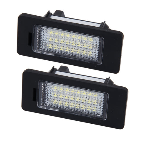 2 luci targa con 24 lampade SMD-3528 per BMW E81/E82/E90/E91/E92/E93/E60/E61/E39 (luce bianca), For BMW - Novalix Store