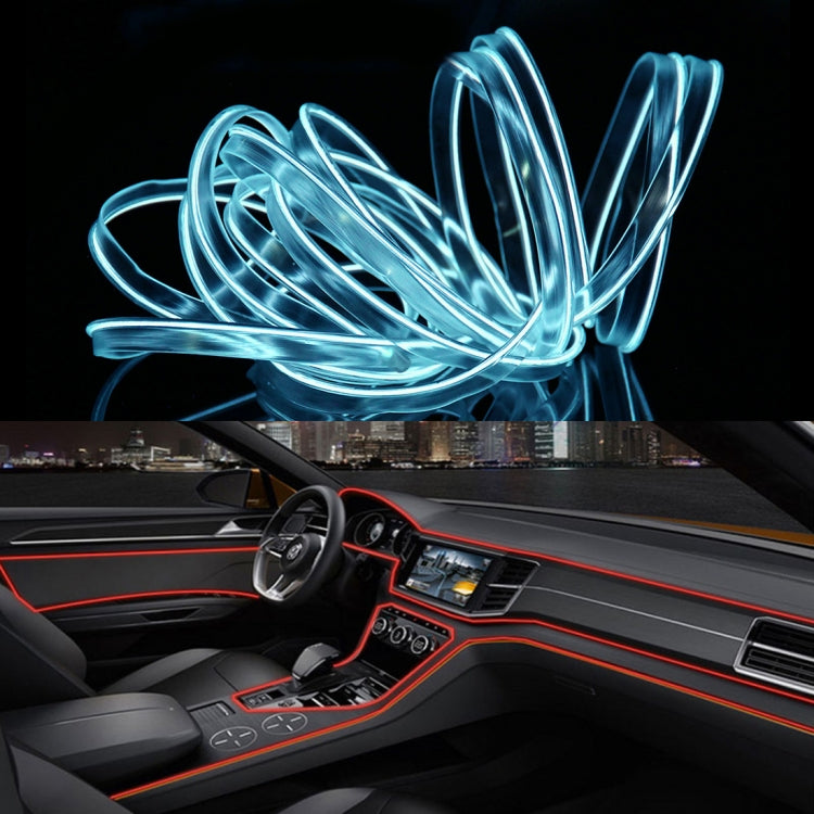 Striscia LED flessibile a luce fredda da 4 m per la decorazione dell'auto, 4m