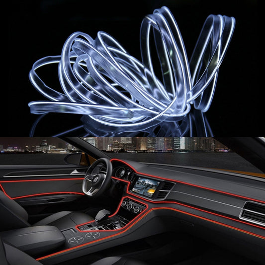 Striscia LED flessibile a luce fredda da 4 m per la decorazione dell'auto, 4m