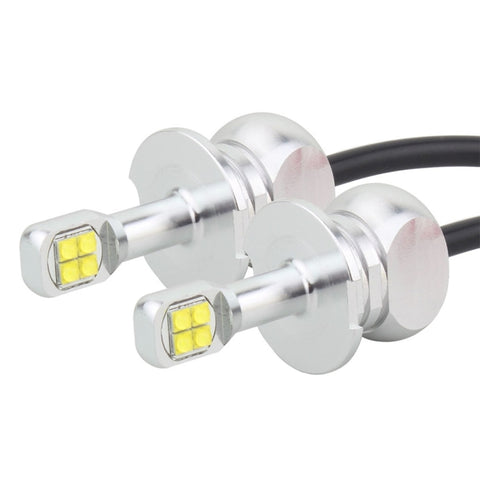 Fendinebbia Auto H3 40W 800 LM 6000K con 8 LED CREE - 2 Pezzi, DC 12V
