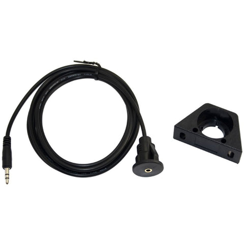 Kit cavo di prolunga jack audio AUX da 3,5 mm 1/8 per montaggio a incasso sul cruscotto del camion per auto da 1 m, For Cable Length: 1m With Holder