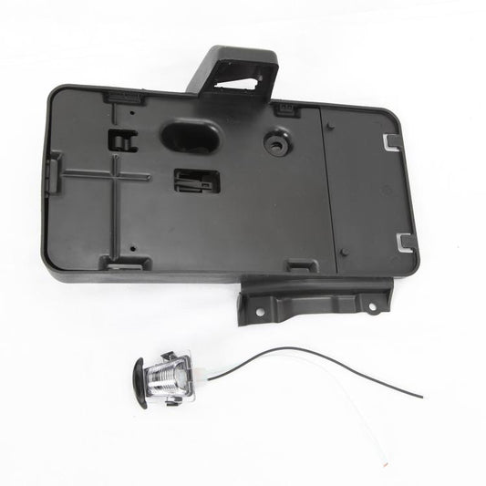 Staffa di montaggio del supporto del numero del telaio della targa posteriore della coda dell'auto con luce per Jeep Wrangler JK 2007-2017, Rear License Plate Frame