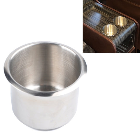 Portabevande da tavolo portabicchieri da tavolo in acciaio inossidabile per camper, camion, auto, dimensions: 6,8 x 5,6 cm, Taille: 6,8 x 5,6 cm