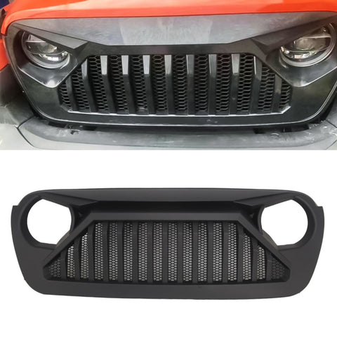 Filet pour inserts gris antérieurs pour voiture de course antérieure pour Jeep Wrangler JL 2018, Jeep Wrangler JL 2018