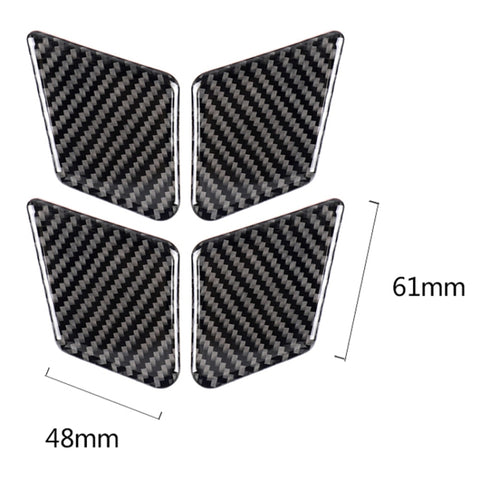 4 pezzi adesivo decorativo pannello polso maniglia interna in fibra di carbonio tinta unita per auto per Mercedes-Benz Classe C 2007-2013 / Classe E 2009-2016, Door Inner Handle Wrist (German Flag) - Novalix Store