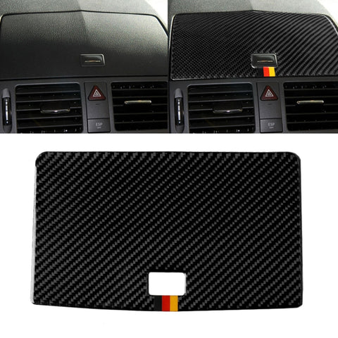 Autocollant décoratif pour panneau de console de navigation, bande tedesca pour voiture, pour Mercedes-Benz W204 Classe C 2007-2010, console de navigation (drapeau allemand)