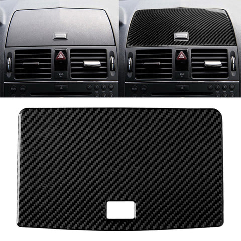 Adhésif décoratif pour panneau de navigation pour console en fibre de carbone pour voiture pour Mercedes-Benz W204 Classe C 2007-2010, Console de navigation