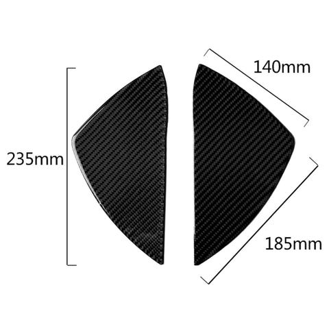 Adhésif décoratif pour panneau de porte antérieure en fibre de carbone pour voiture pour Mercedes-Benz W204 Classe C 2007-2013, fente de porte avant