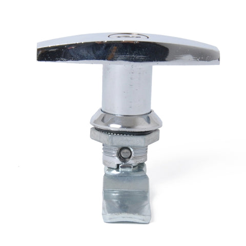 Maniglia a forma di T Chiusura a paletta per porta e chiavi Serratura per cassetta degli attrezzi per rimorchio/yacht/camion, T Shape Handle (Silver)