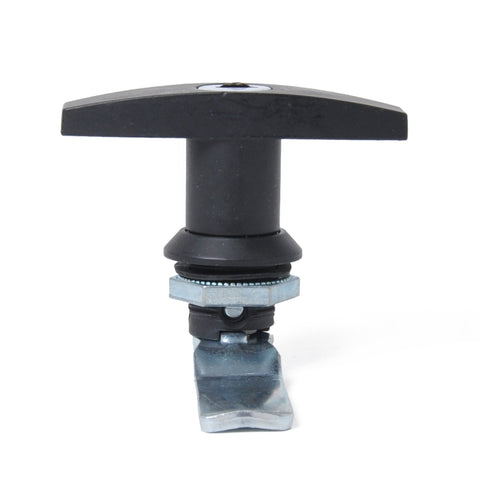 Maniglia a forma di T Chiusura a paletta per porta e chiavi Serratura per cassetta degli attrezzi per rimorchio/yacht/camion, T Shape Handle (Black)