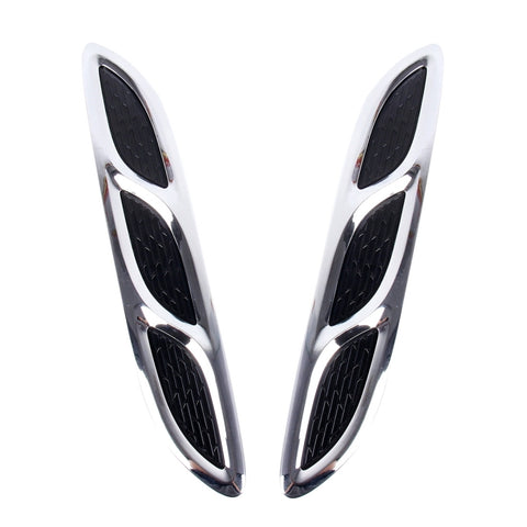 2PCS V-623 JDM Stile Plastica Decorativa Flusso D'aria di Aspirazione Turbo Cofano Cofano Coperchio di Sfiato Laterale Con Bastone Autoadesivo, V-623 - Novalix Store