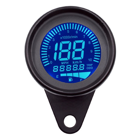 Instrument de modification multifonction pour motocyclette Contachilometri del motociclo Tachimetro Contagiri Indicatore dell'olio, Black, Speedometer Tachymeter