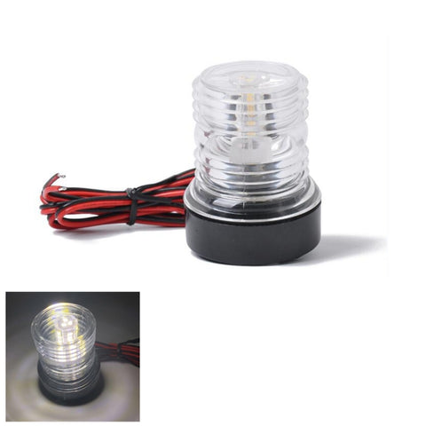 DC 12V 2.5W Marine Boat Yacht Stern Anchor LED Luce di navigazione a tutto tondo Luce bianca a 360 gradi, LED Navigation Light