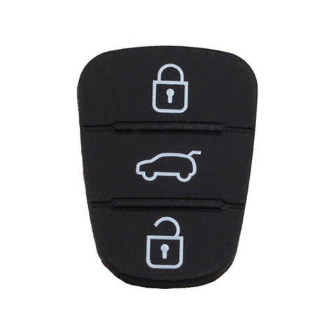 Cuscinetto en silicone di ricambio a 2 pulsanti per guscio chiave auto Hyundai / Kia, sans batterie, pour Hyundai / Kia 2 boutons
