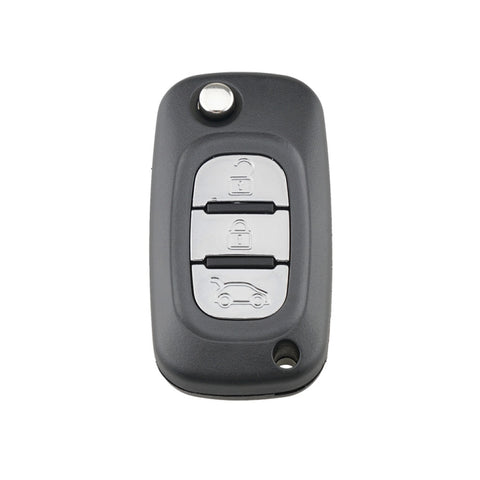 Per RENAULT Clio/Megane/Kangoo/Modus Chiavi di Ricambio per Auto 3 Pulsanti Custodia per Chiave con Stelo della Chiave Pieghevole, For RENAULT Clio 3 Buttons